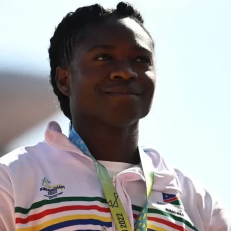 Christine Mboma: Olympic 200m silver medallist to make competitive return after 20 months out