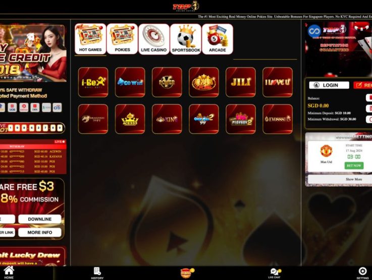 TOP1SG Free Credit Casino Download